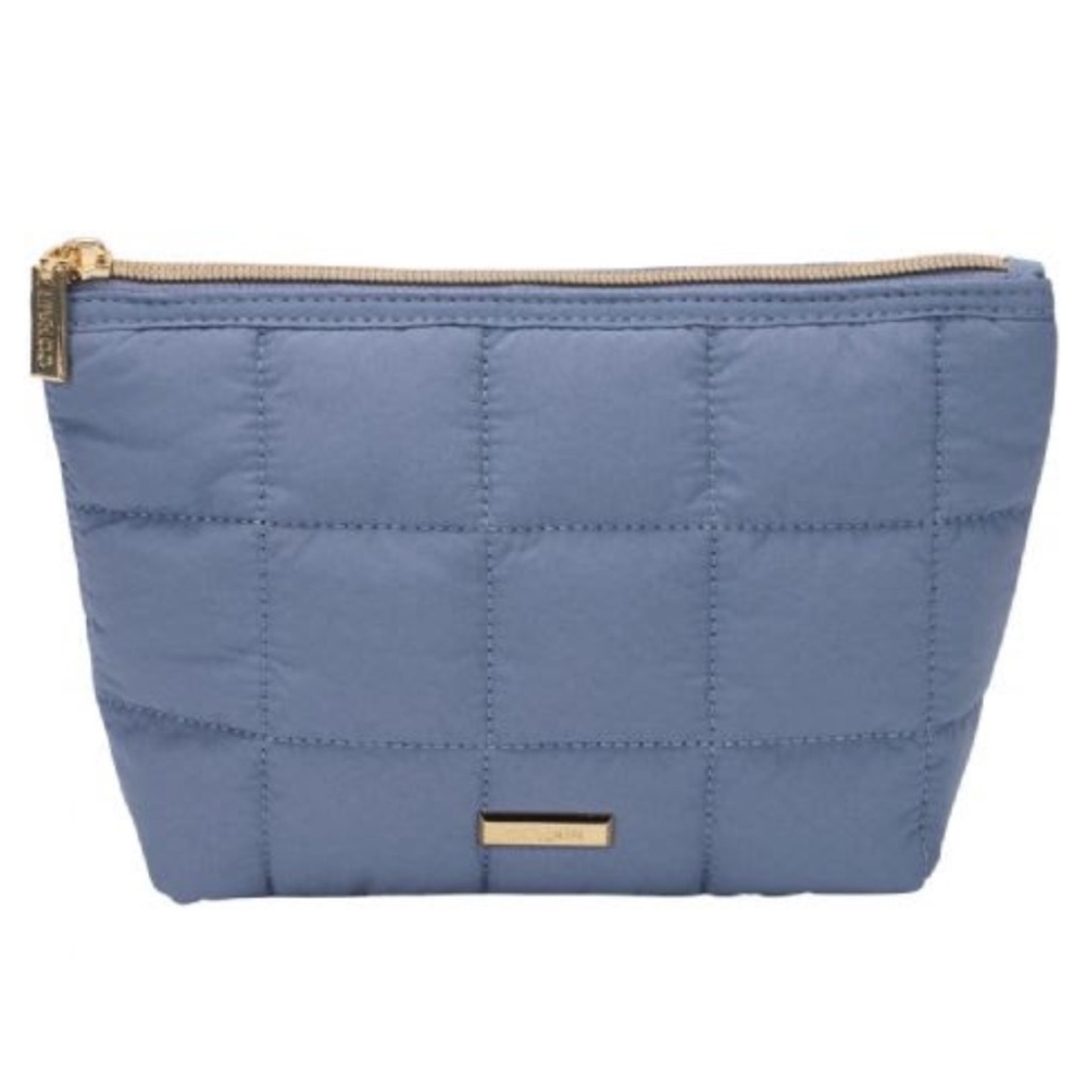 Conair Clutch Quilted Blue Cosmetic Bag